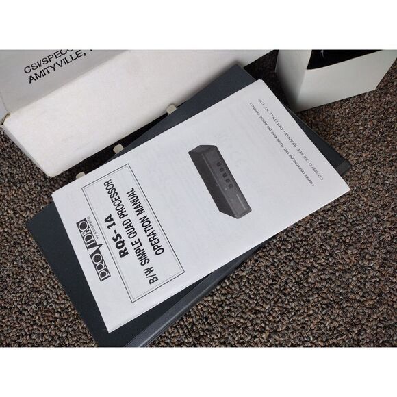 Pro Video RQS-1A CCTV Quad Splitter High Resolution Black White Processor (NOS) - Picture 5 of 7